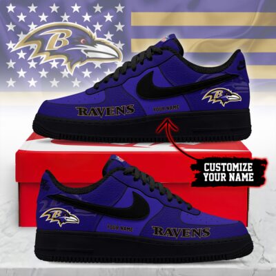 Baltimore Ravens | Premium NFL Custom AF1 Shoes