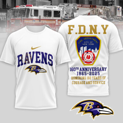 Baltimore Ravens | Premium NFL F.N.D.Y 160th Anniversary 3D Shirt