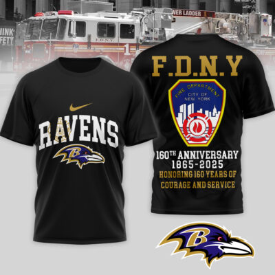 Baltimore Ravens | Premium NFL F.N.D.Y 160th Anniversary 3D Shirt