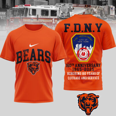 Chicago Bears | Premium NFL F.N.D.Y 160th Anniversary 3D Shirt