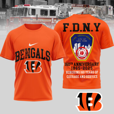 Cincinnati Bengals | Premium NFL F.N.D.Y 160th Anniversary 3D Shirt
