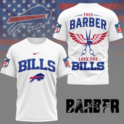 Buffalo Bills | Premium NFL Barber Fan 3D Shirt