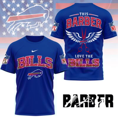 Buffalo Bills | Premium NFL Barber Fan 3D Shirt