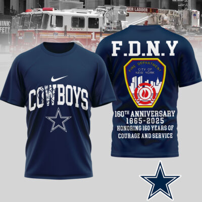 Dallas Cowboys | Premium NFL F.N.D.Y 160th Anniversary 3D Shirt