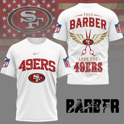 San Francisco 49ers | Premium NFL Barber Fan 3D Shirt