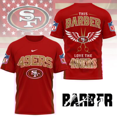 San Francisco 49ers | Premium NFL Barber Fan 3D Shirt