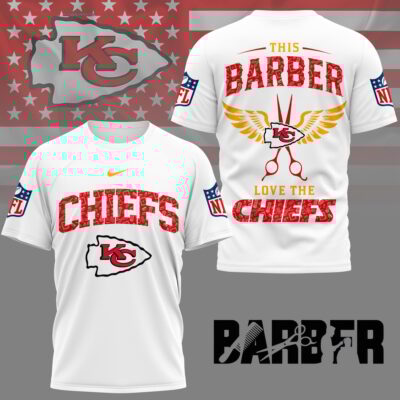 Kansas City Chiefs | Premium NFL Barber Fan 3D Shirt