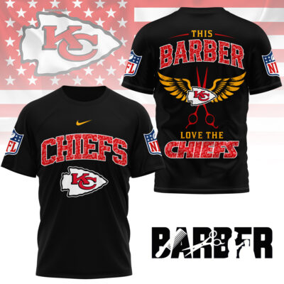 Kansas City Chiefs | Premium NFL Barber Fan 3D Shirt