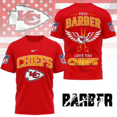 Kansas City Chiefs | Premium NFL Barber Fan 3D Shirt