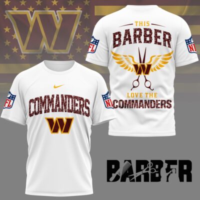 Washington Commanders | Premium NFL Barber Fan 3D Shirt