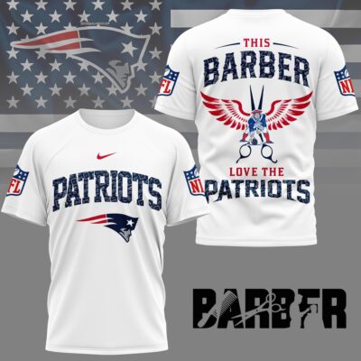 New England Patriots | Premium NFL Barber Fan 3D Shirt