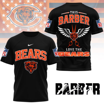 Chicago Bears | Premium NFL Barber Fan 3D Shirt