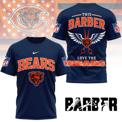 Chicago Bears | Premium NFL Barber Fan 3D Shirt