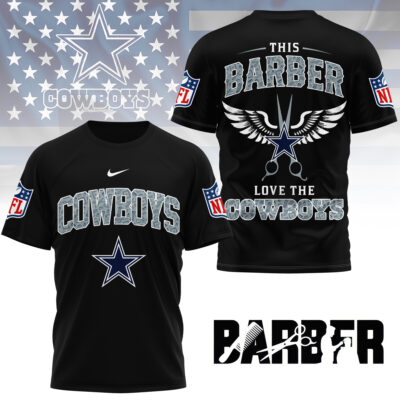 Dallas Cowboys | Premium NFL Barber Fan 3D Shirt