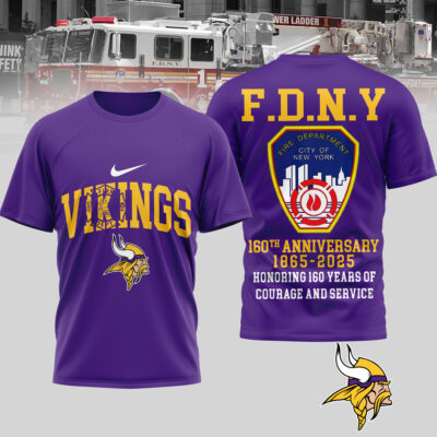 Minnesota Vikings | Premium NFL F.N.D.Y 160th Anniversary 3D Shirt