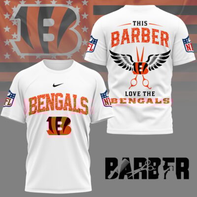 Cincinnati Bengals | Premium NFL Barber Fan 3D Shirt
