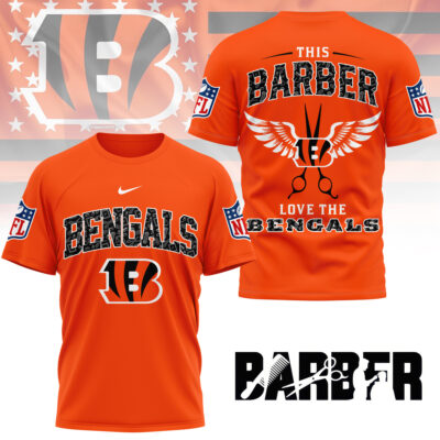 Cincinnati Bengals | Premium NFL Barber Fan 3D Shirt