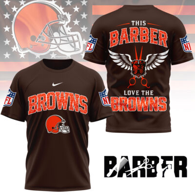 Cleveland Browns | Premium NFL Barber Fan 3D Shirt