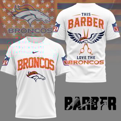 Denver Broncos | Premium NFL Barber Fan 3D Shirt