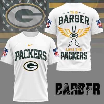 Green Bay Packers | Premium NFL Barber Fan 3D Shirt