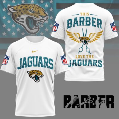 Jacksonville Jaguars | Premium NFL Barber Fan 3D Shirt