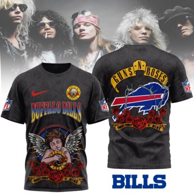 Buffalo Bills | Premium NFL Guns N Roses 3D Shirt