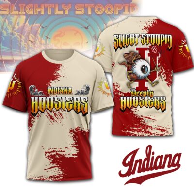 Indiana Hoosiers | Premium NCAA Slightly Stoopid 3D T-shirt