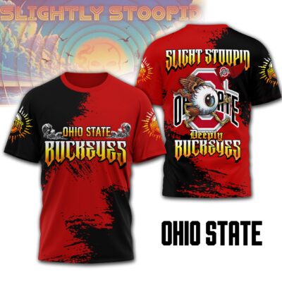 Ohio State Buckeyes | Premium NCAA Slightly Stoopid 3D T-shirt
