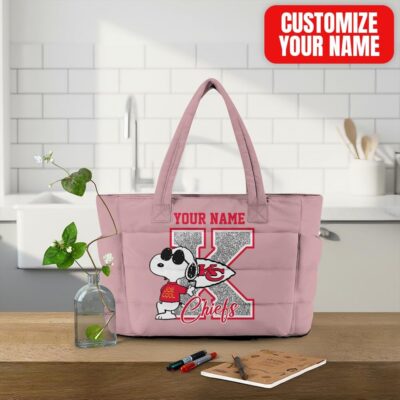 Kansas City Chiefs | Premium NFL Snoopy Tote Bag
