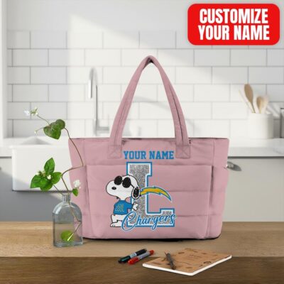 Los Angeles Chargers | Premium NFL Snoopy Tote Bag