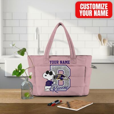 Baltimore Ravens | Premium NFL Snoopy Tote Bag