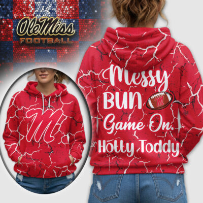 Ole Miss Rebels | Premium NCAA Messy Bun Game On 3D Hoodie