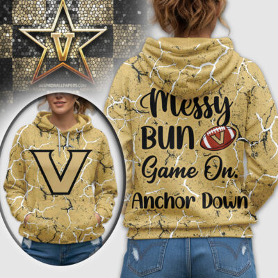 Vanderbilt Commodores | Premium NCAA Messy Bun Game On 3D Hoodie