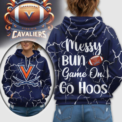 Virginia Cavaliers | Premium NCAA Messy Bun Game On 3D Hoodie