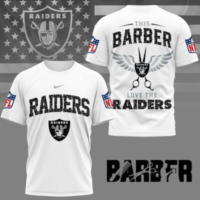 Las Vegas Raiders | Premium NFL Barber Fan 3D Shirt