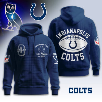 Indianapolis Colts | Premium NFL x OVO 3D Waffle Hoodie - 4XL