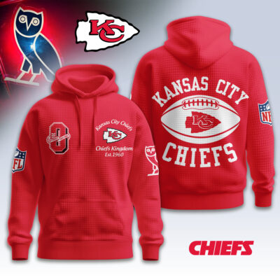 Kansas City Chiefs | Premium NFL x OVO 3D Waffle Hoodie - 2XL