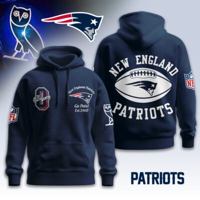 New England Patriots | Premium NFL x OVO 3D Waffle Hoodie - XL