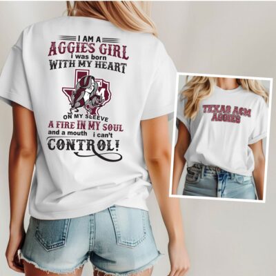 Texas A&M Aggies | Premium NCAA Girl Fan 3D Shirt