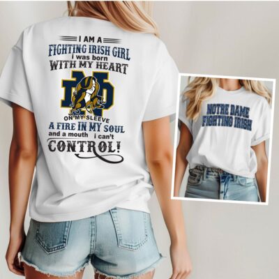Notre Dame Fighting Irish | Premium NCAA Girl Fan 3D Shirt