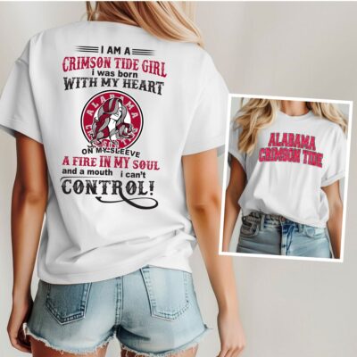 Alabama Crimson Tide | Premium NCAA Girl Fan 3D Shirt
