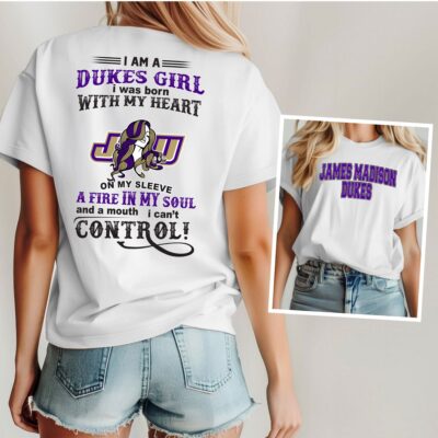James Madison Dukes | Premium NCAA Girl Fan 3D Shirt