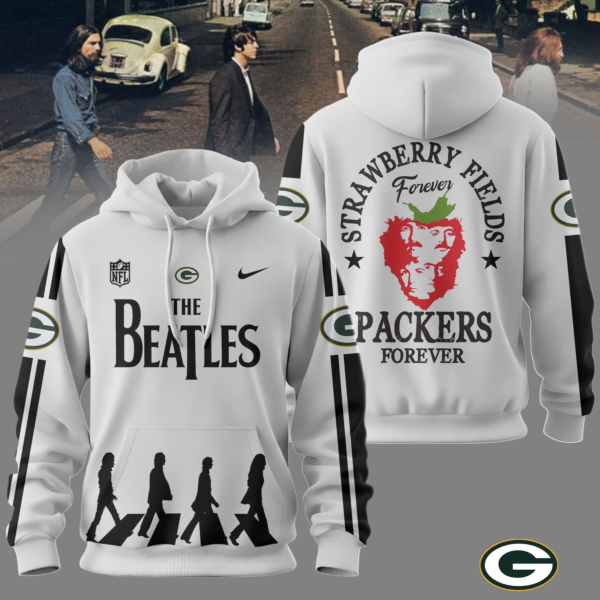 Green Bay Packers | Premium NFL The Beatles Strawberry Field Forever