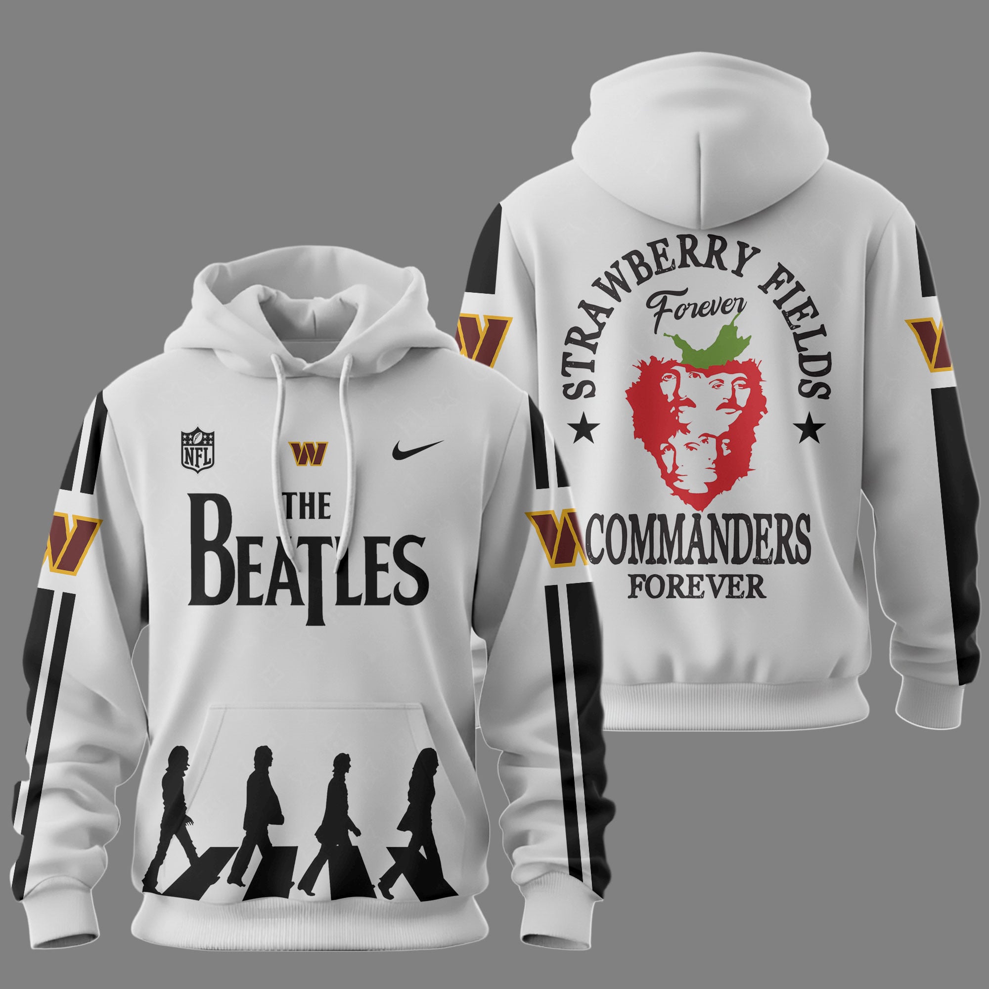Washington Commanders | Premium NFL The Beatles Strawberry Field Forever - Image 2