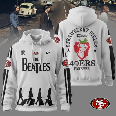San Francisco 49ers | Premium NFL The Beatles Strawberry Field Forever - XL
