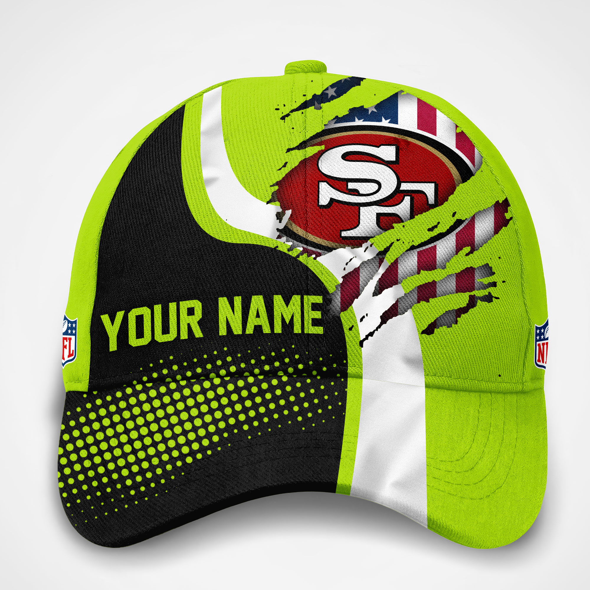 San Francisco 49ers | Premium NFL Hi-Vis Safety Cap - Image 2