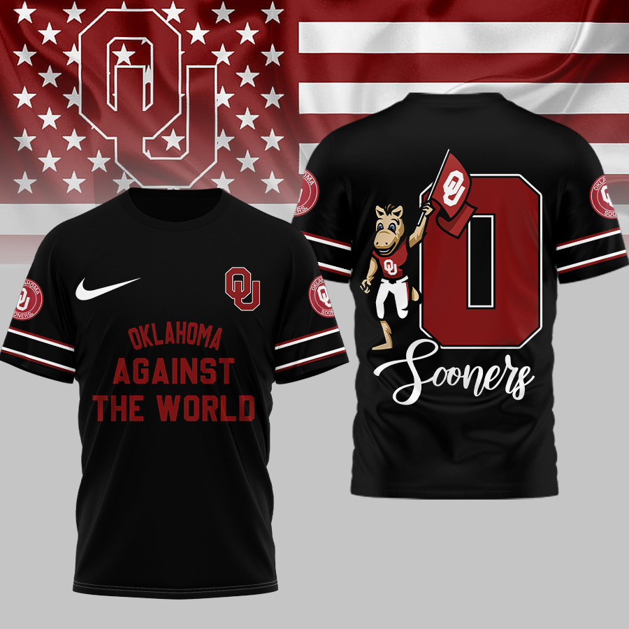 Oklahoma Sooners | Premium NCAA My Team Against The World T-shirt - Image 2