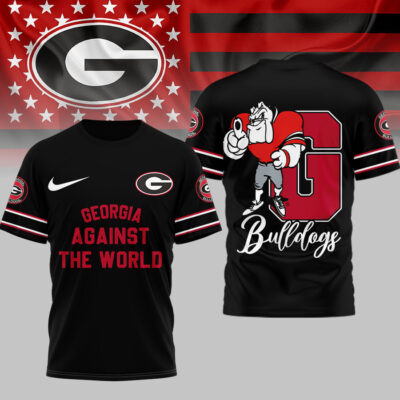 Georgia Bulldogs | Premium NCAA My Team Against The World T-shirt
