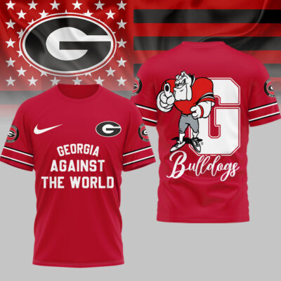 Georgia Bulldogs | Premium NCAA My Team Against The World T-shirt
