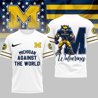 Michigan Wolverines | Premium NCAA My Team Against The World T-shirt